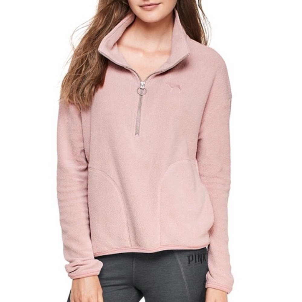 VS Pink Fleece Pullover